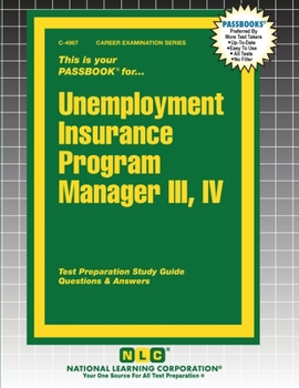 Unemployment Insurance Program Manager III, IV