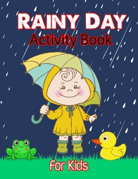 Paperback Rainy Day Activity Book For Kids: It's Rain Time Puzzle Book For Children Book