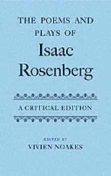 Hardcover The Poems and Plays of Isaac Rosenberg Book