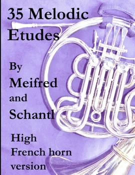 Paperback 35 Melodic Etudes, High French Horn Version Book