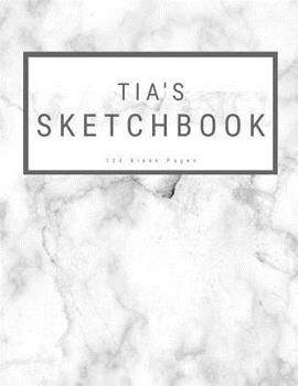 Paperback Tia's Sketchbook: : Personalized Marble Sketchbook with Name: 120 Pages Book