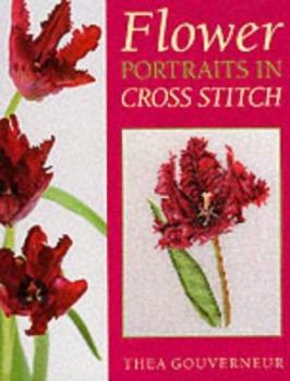 Hardcover Flower Portraits in Cross Stitch Book