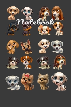 Paperback Composition notebook: Dogs: Notebook for school, work, or home! Keep your notes organized and your favorite dog on display! ... who loves Co Book