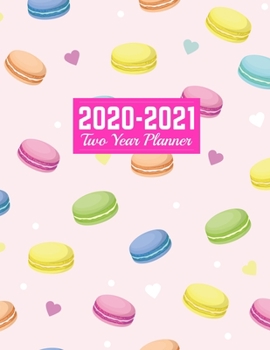 Paperback 2020-2021 Two Year Planner: Neat 24-Months Calendar, 2-Year Appointment Business Planners, Agenda Schedule Organizer Logbook and Journal - Art Cov Book