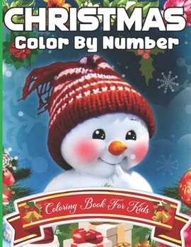 Paperback Christmas Color By Number Coloring Book For Kids Book