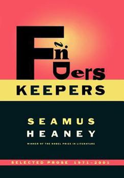 Hardcover Finders Keepers: Selected Prose, 1971-2001 Book