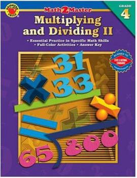 Paperback Math 2 Master Multiplying and Dividing II; Grade 4 Book