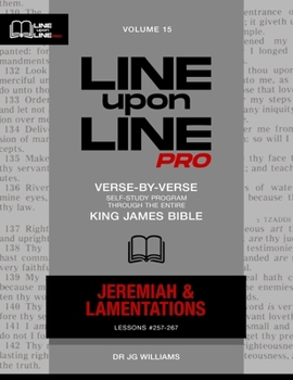 Paperback Jeremiah & Lamentations: Vol 15 - Line Upon Line PRO Bible Study Series Book