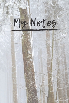 My Notes: Beautiful Notebook With Faded Forest Perfect For Gifts