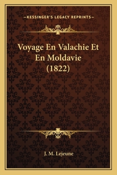 Paperback Voyage En Valachie Et En Moldavie (1822) [French] Book