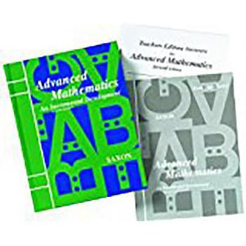 Saxon Advanced Math: Homeschool Kit W/Solutions Manual Grades 9-12