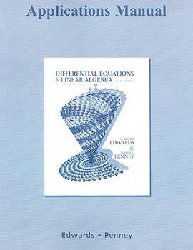 Paperback Differential Equations and Linear Algebra Applications Manual Book