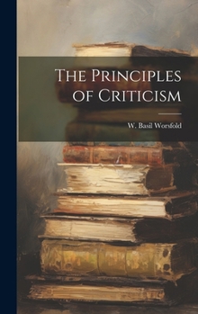 Hardcover The Principles of Criticism Book