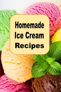 Paperback Homemade Ice Cream Recipes Book
