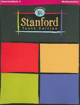 Paperback Steck-Vaughn Test Best Sat10: Student Edition Intermediate 3 Math 2004 Book