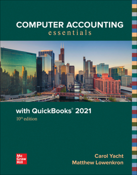 Spiral-bound Computer Accounting Essentials with QuickBooks 2021 Book