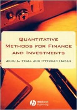 Hardcover Quantitative Methods for Finan Book