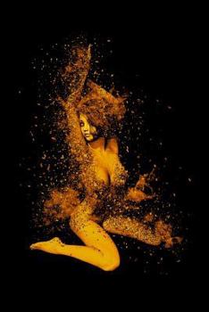 Paperback Exploding Young Woman Abstract Art: Hot Erotic Lady Notebook - Lined 120 Pages 6x9 Journal Book