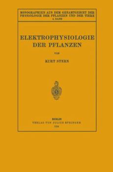 Paperback Elektrophysiologie Der Pflanzen [German] Book