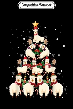 Paperback Composition Notebook: Llama Christmas Tree Llama Xmas Journal/Notebook Blank Lined Ruled 6x9 100 Pages Book
