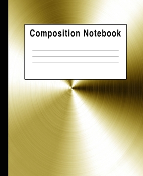 Paperback Composition Notebook: Yellow Gold Reflections Book