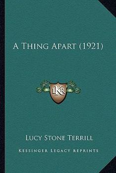 Paperback A Thing Apart (1921) Book