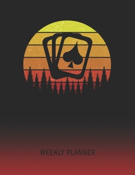 Weekly Planner: Card Games | 2020 - 2021 | Plan Weeks for 1 Year | Retro Vintage Sunset Cover | January 20 - December 20 | Planning Organizer Writing ... | Plan Days, Set Goals & Get Stuff Done
