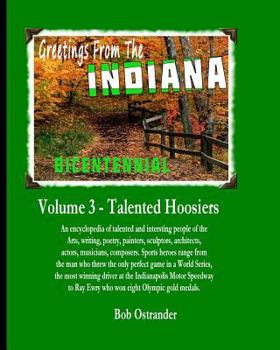 Paperback Indiana Bicentennial Vol 3: Talented Hoosiers. Arts, Entertainments, Sports stars, Gambling and Recreation Book