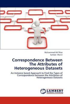 Correspondence Between The Attributes of Heterogeneous Datasets: An Instance based Approach to Find the Types of Correspondence between the Attributes of Heterogeneous Datasets