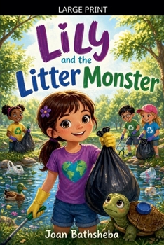 Paperback Lily and the Litter Monster [Large Print] Book