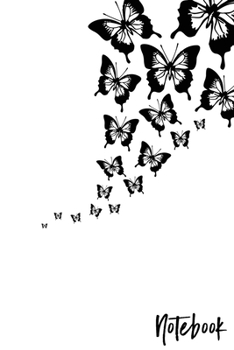 Notebook: Butterfly 110 Blank Lined College Ruled Journal for Women