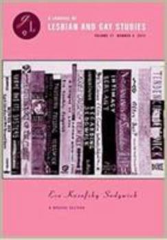 Paperback Eve Kosofsky Sedgwick: A Special Section Book