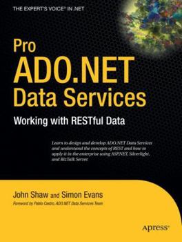 Paperback Pro ADO.NET Data Services: Working with RESTful Data Book