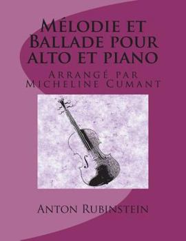Paperback Melodie et Ballade pour alto et piano [French] Book