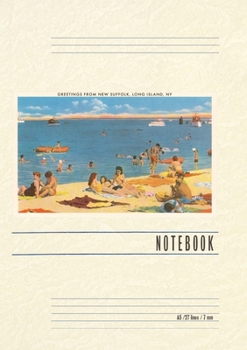 Paperback Vintage Lined Notebook Greetings from New Suffolk, Long Island, New York Book