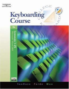 Paperback Keyboarding Course, Lessons 1-25 Book