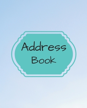 Paperback address book: Little blue Book of Addresses Large Address Book with Name, Address, Home, Mobile, Email, Birthday and Notes Book