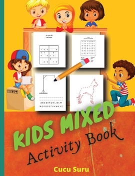 Paperback Kids Mixed Activity Book: Word Search & Sudoku & Hangman & Animals Dot to Dot book for clever kids age 4-8 Book