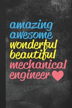 Paperback Mechanical Engineer: Funny Blank Lined Notebook Journal Gift Book