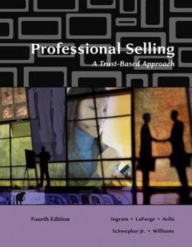 Paperback Professional Selling: A Trust-Based Approach Book