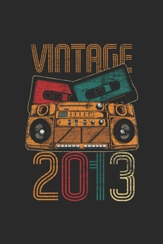 Vintage 2013: Graph Ruled Notebook – Journal for Birthday Gift Idea