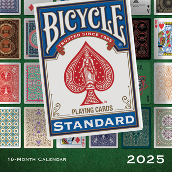 Calendar 2025 Bicycle Cards Art Mini calendar Book