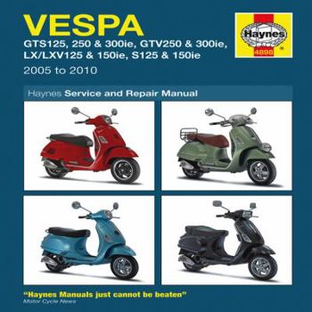 Paperback Haynes Vespa Scooters Service and Repair Manual Book