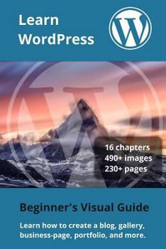 Paperback Learn WordPress: Beginner's Visual Guide Book
