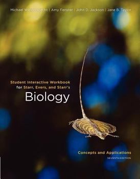 Paperback Student Interactive Workbook for Starr S Biology: Concepts and Applications, 7th Book