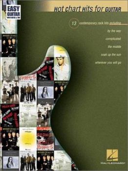 Paperback Hot Chart Hits for Guitar Book