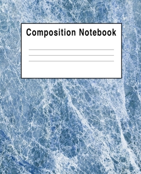 Composition Notebook: Gray Blue Slate Abstract