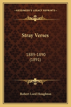 Paperback Stray Verses: 1889-1890 (1891) Book