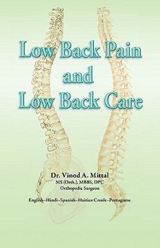 Paperback Low Back Pain And Low Back Care [Large Print] Book