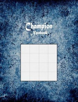 Paperback Champion Notebook: 1/12" Cross Section Graph Paper Rule Book